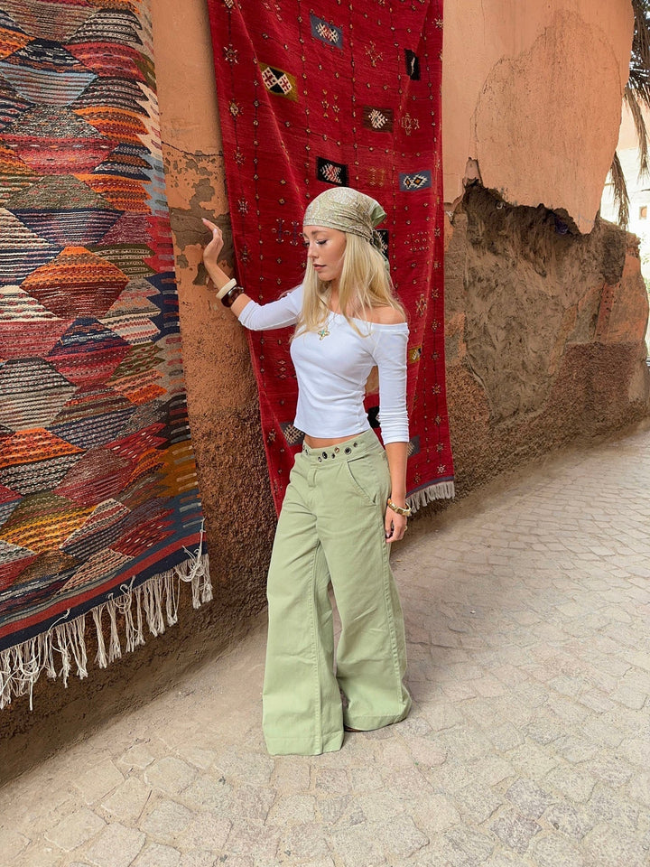 Jeans Con Aros Wide Leg