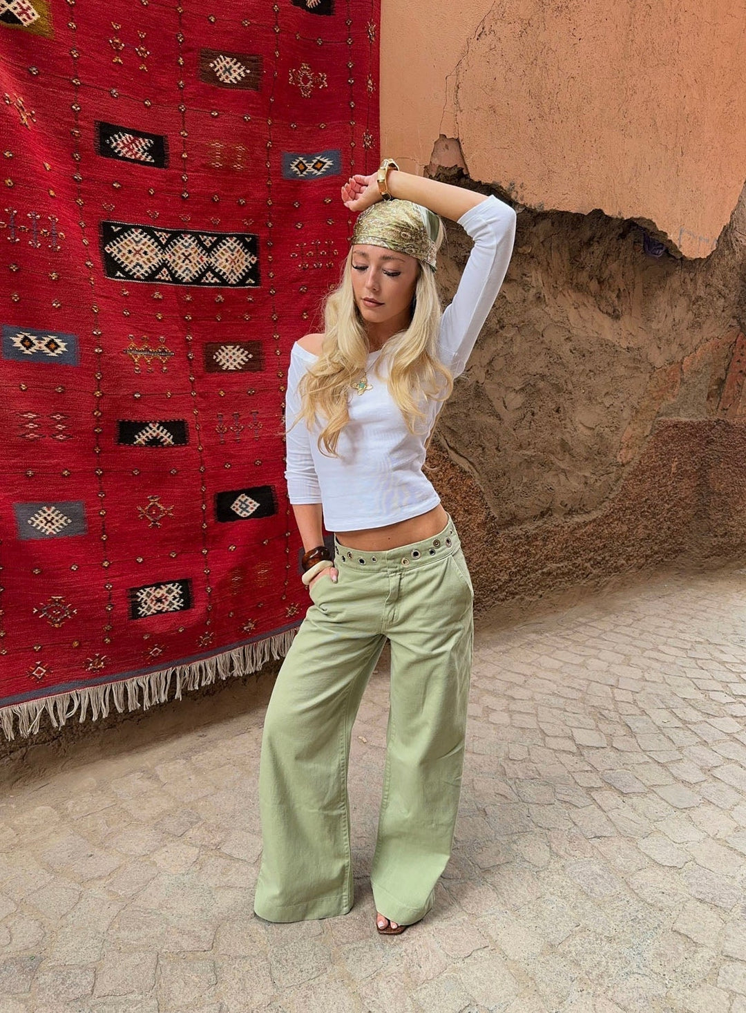 Jeans Con Aros Wide Leg