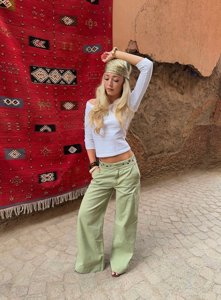 Jeans Con Aros Wide Leg