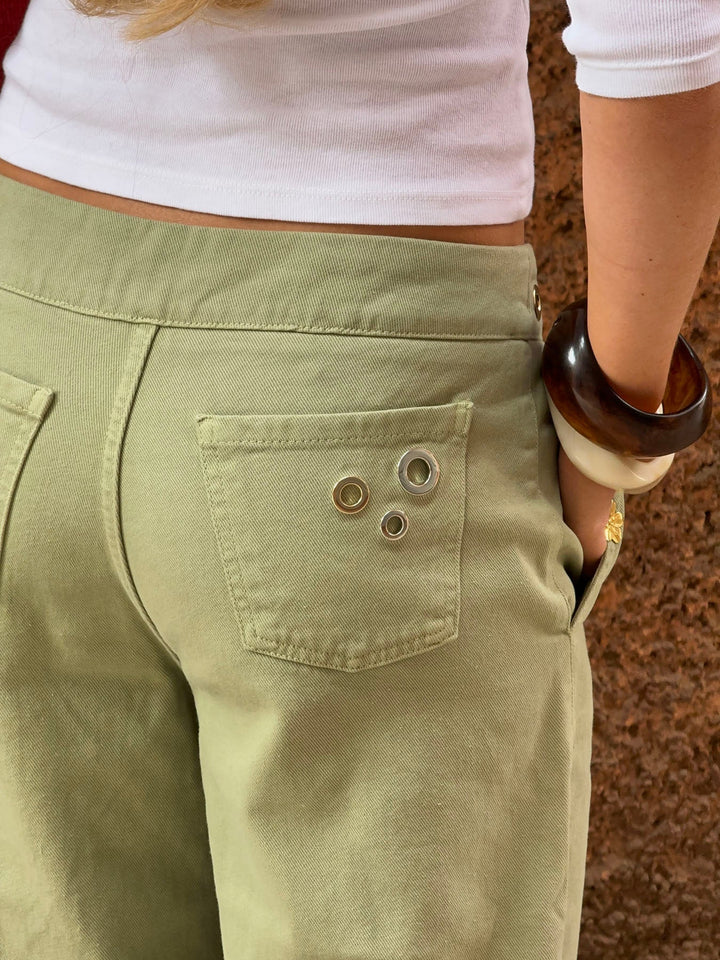 Jeans Con Aros Wide Leg