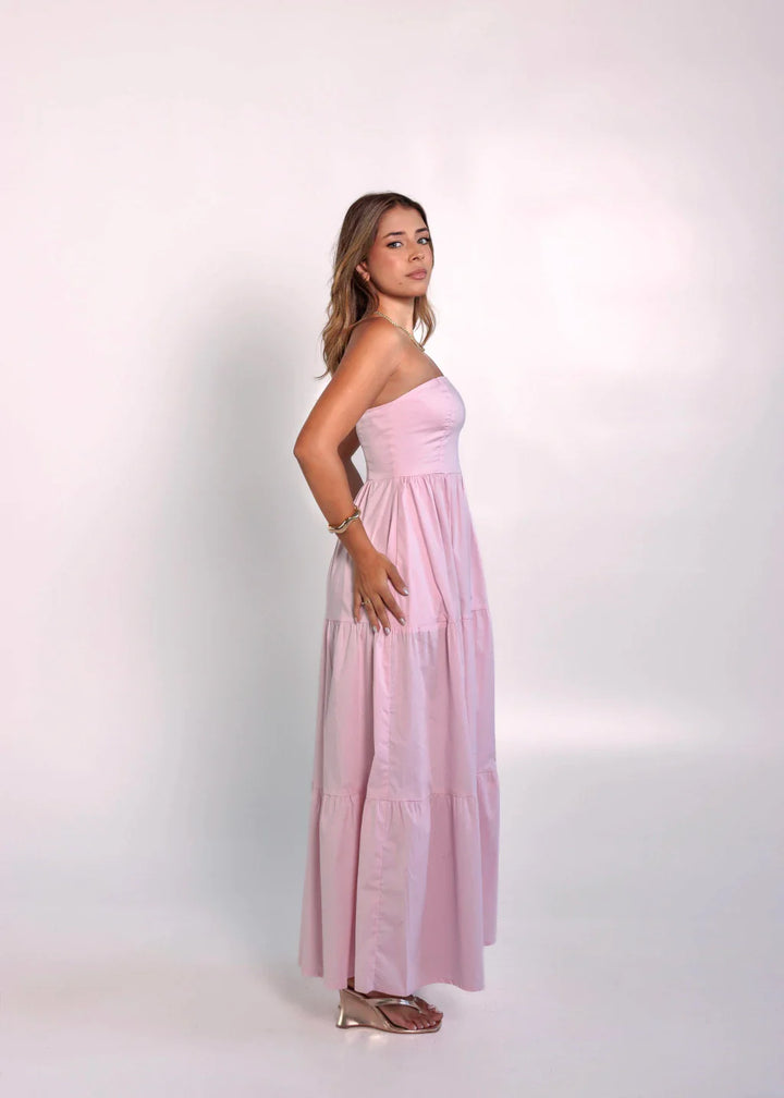 Vestido Largo Liz Rosa