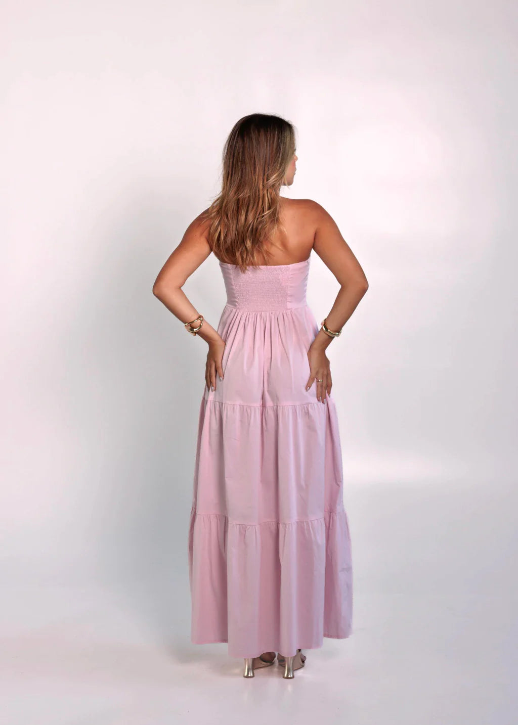 Vestido Largo Liz Rosa