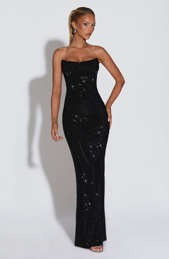 Mirabella Maxi Dress - Black Dress Babyboo Fashion Premium Exclusive Design