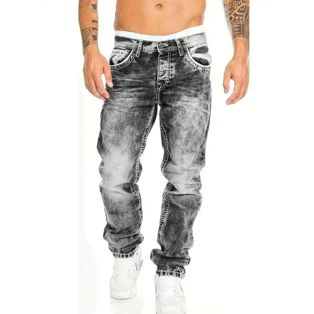 Vaquero Recto Estampado Giu