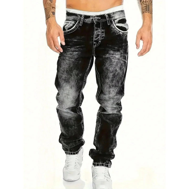 Vaquero Recto Estampado Giu