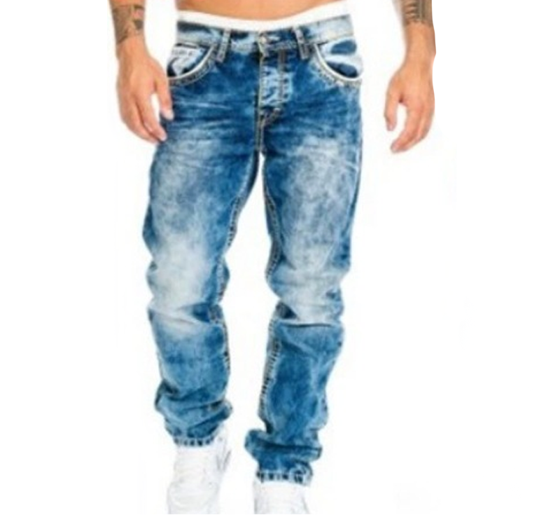 Vaquero Recto Estampado Giu