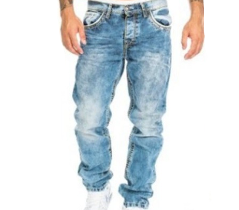 Vaquero Recto Estampado Giu