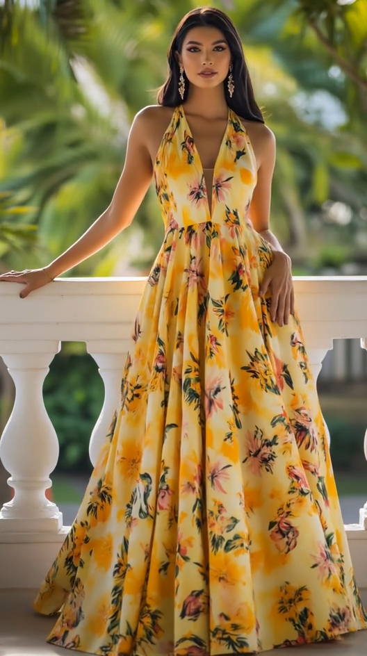 Vestido Maxi Solsticio Floral