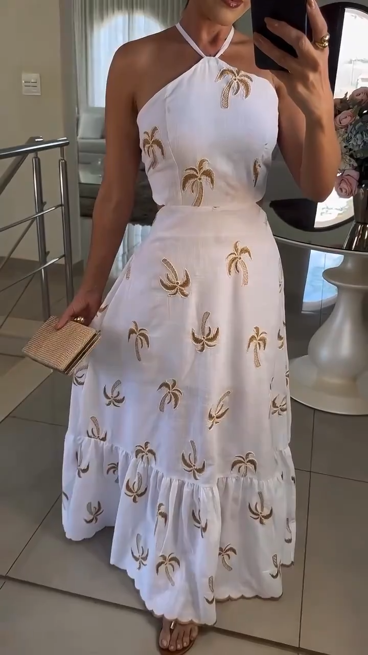 Vestido Maxi Oasis Tropical