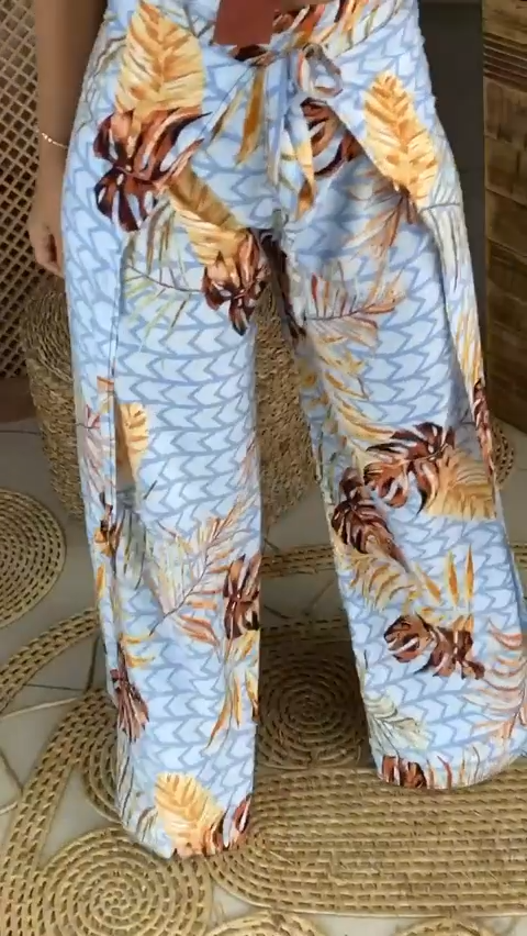 Pantalón Palazzo Tropical Oasis
