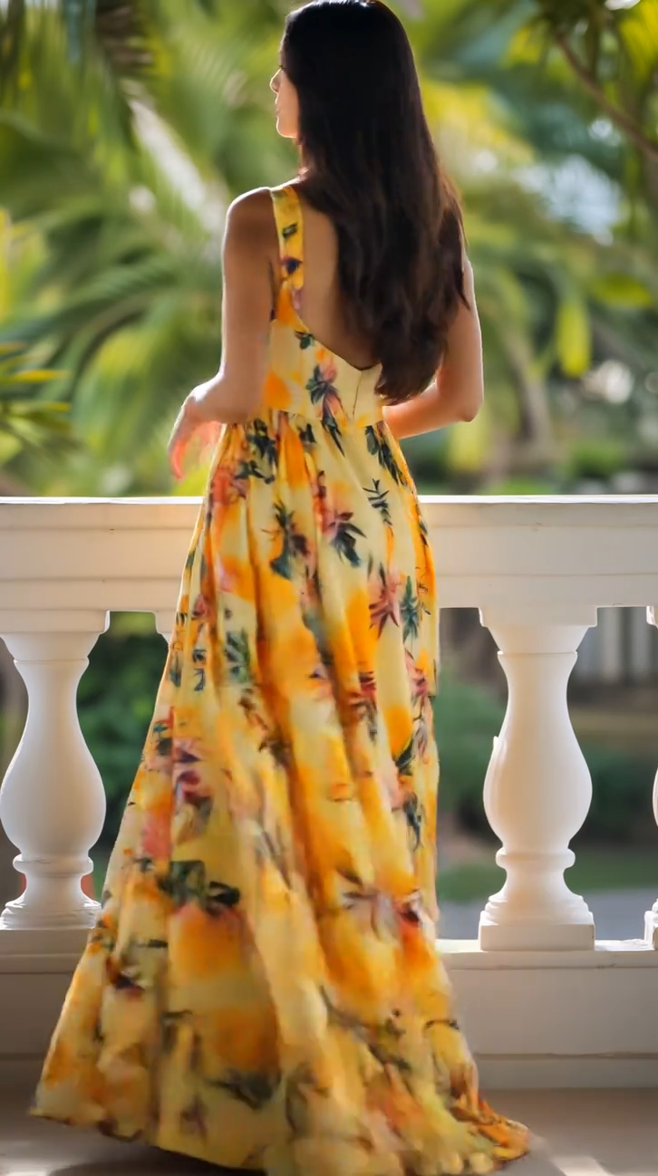 Vestido Maxi Solsticio Floral