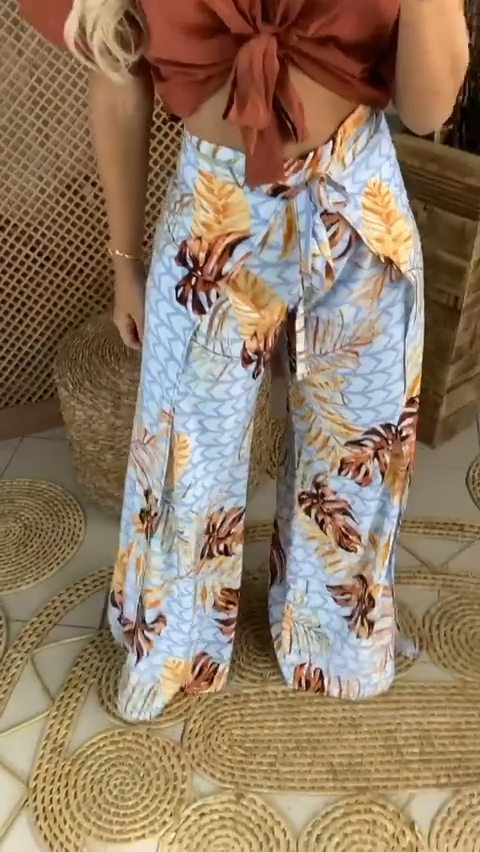 Pantalón Palazzo Tropical Oasis