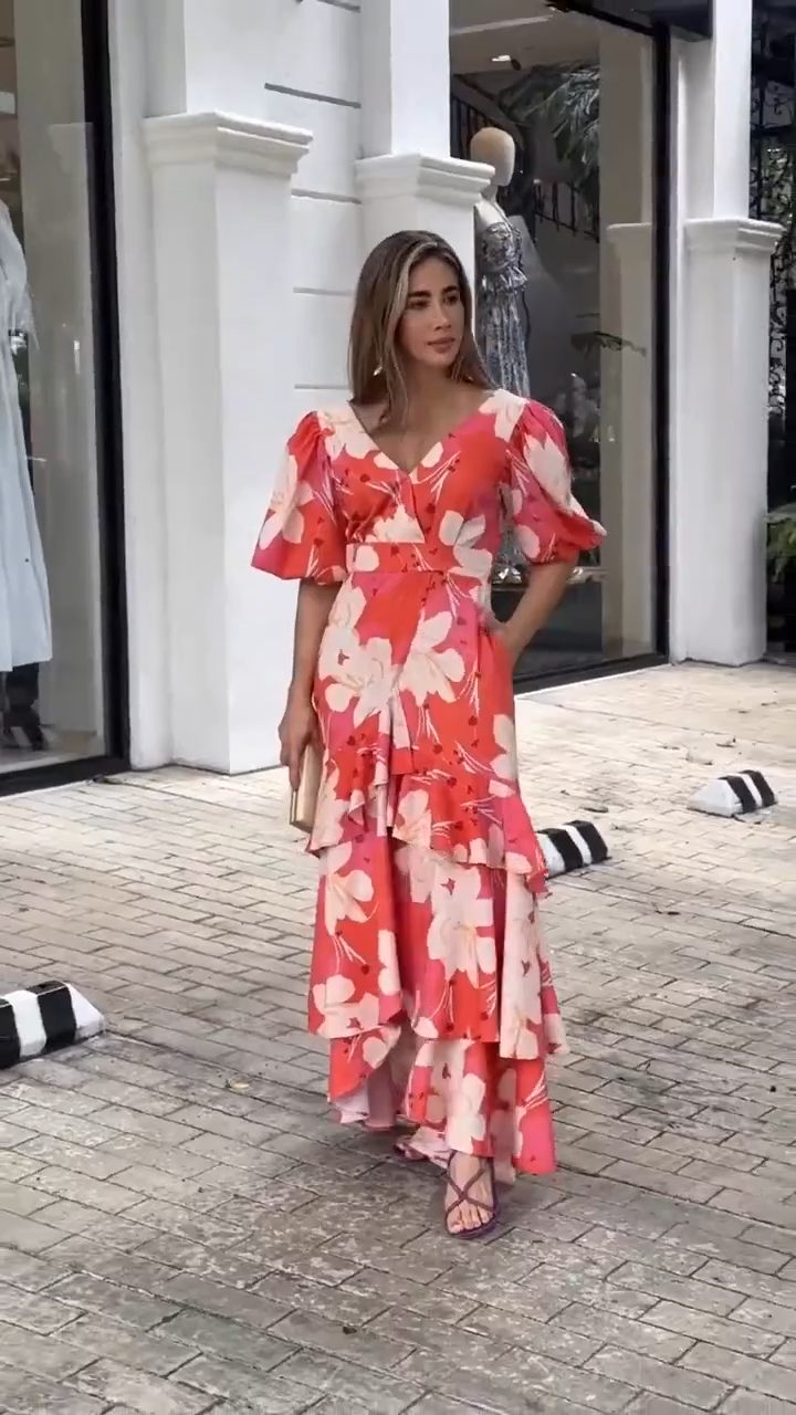 Vestido "Aurora de Coral"