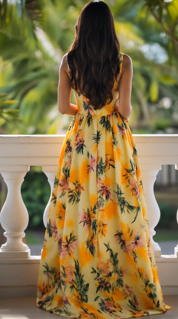 Vestido Maxi Solsticio Floral
