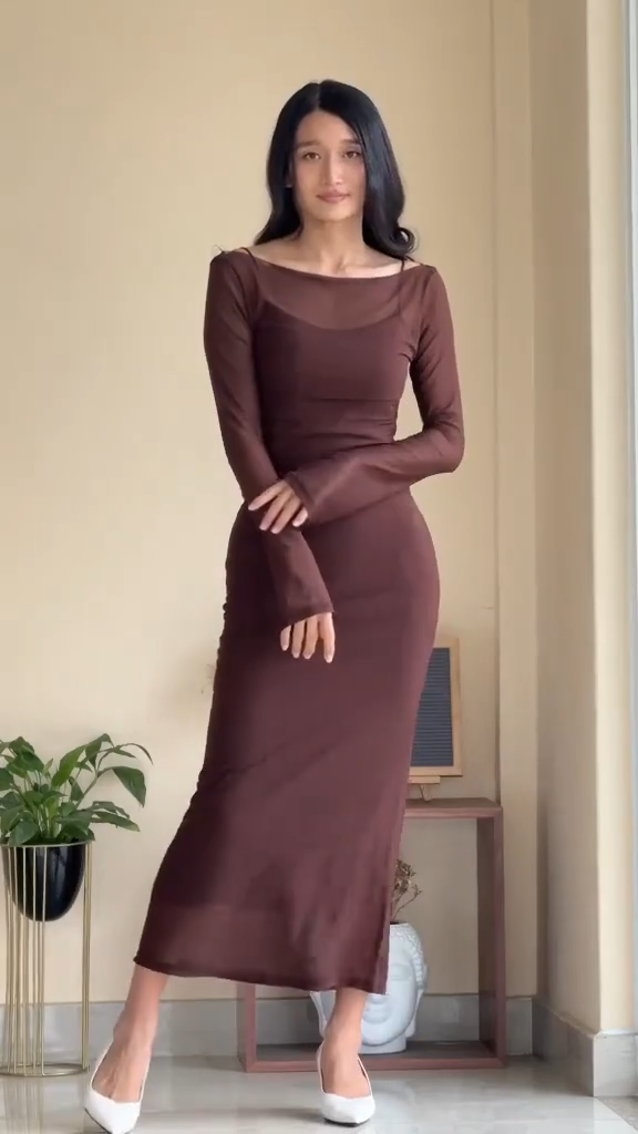 Vestido con Sobre Todo en Gasa Filippa