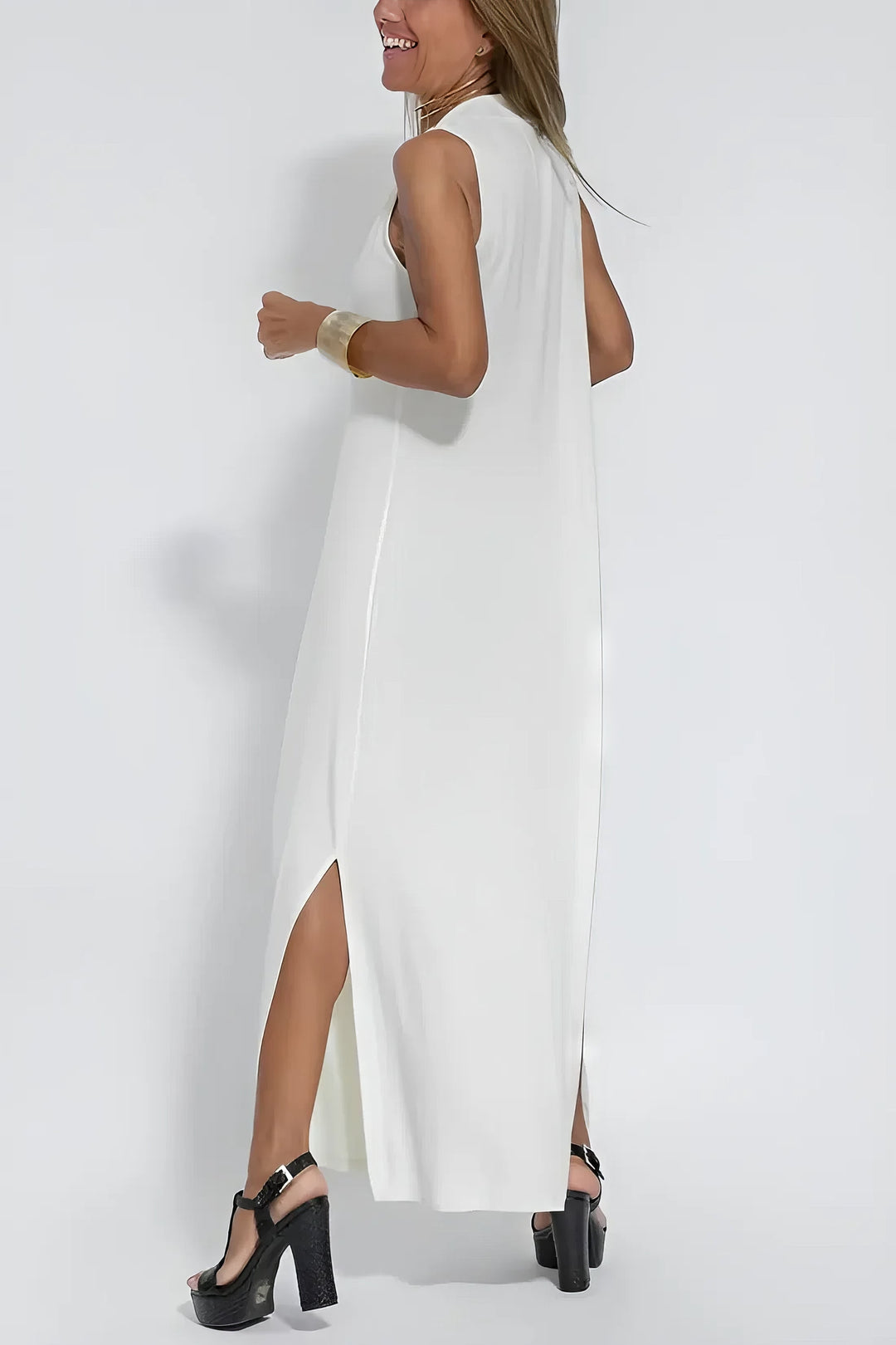 Vestido largo elegante + cárdigan a juego DE REGALO - TU ESENCIA