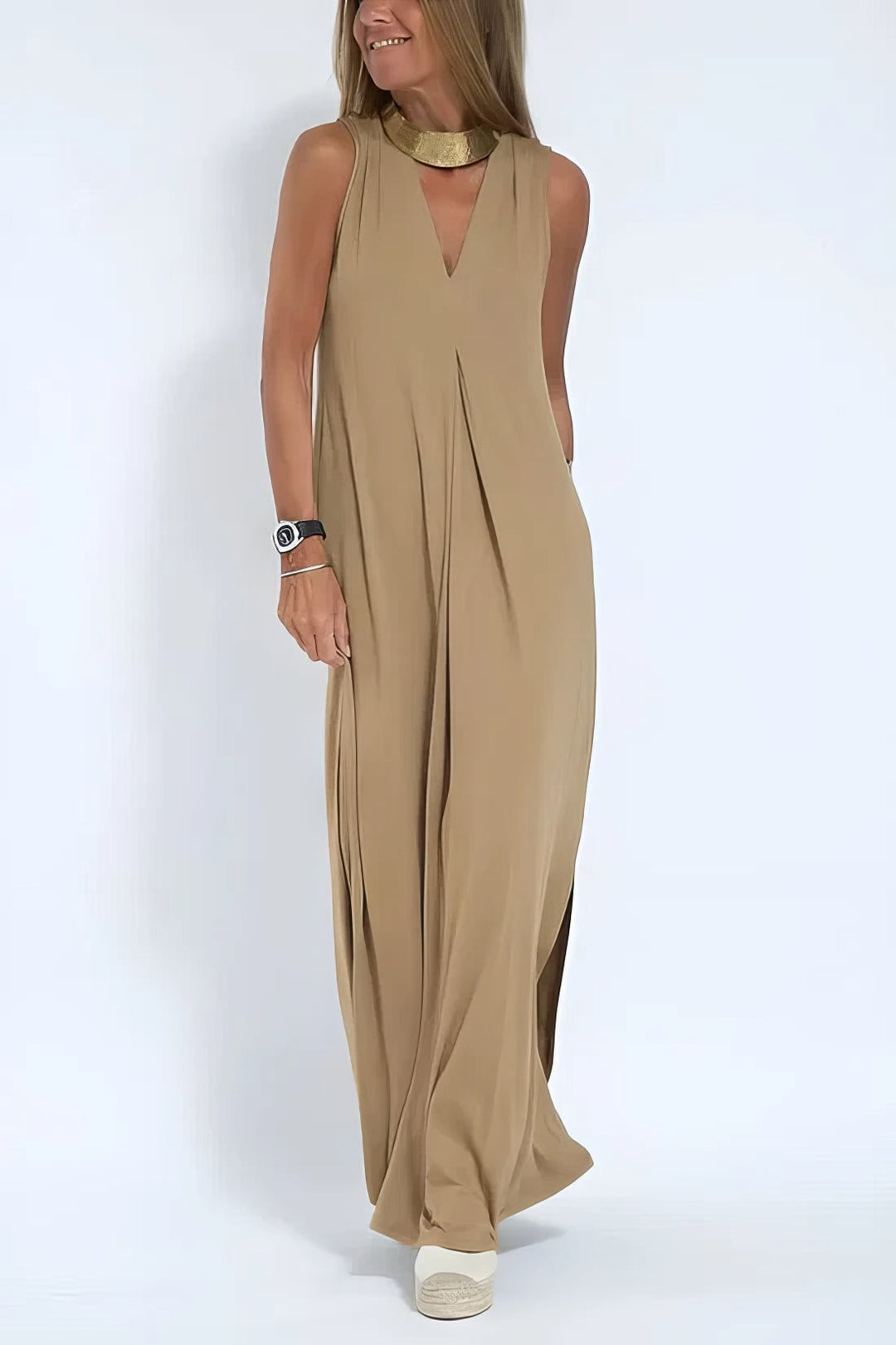 Vestido largo elegante + cárdigan a juego DE REGALO - TU ESENCIA