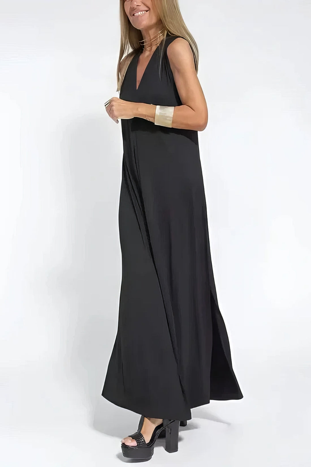 Vestido largo elegante + cárdigan a juego DE REGALO - TU ESENCIA