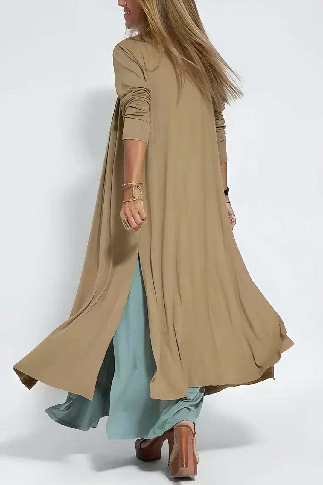 Vestido largo elegante + cárdigan a juego DE REGALO - TU ESENCIA